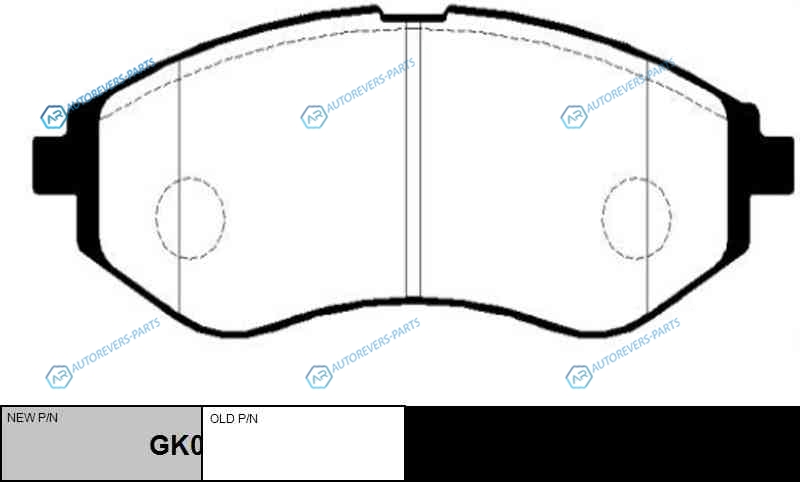 CKKD-11  GK0439 Колодки тормозные дисковые | перед