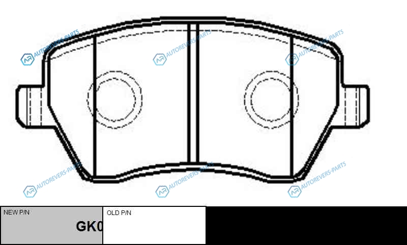 CKN-126  GK0841 Колодки тормозные дисковые | перед