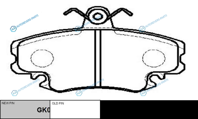 CKRN-1  GK0909 Колодки тормозные дисковые | перед