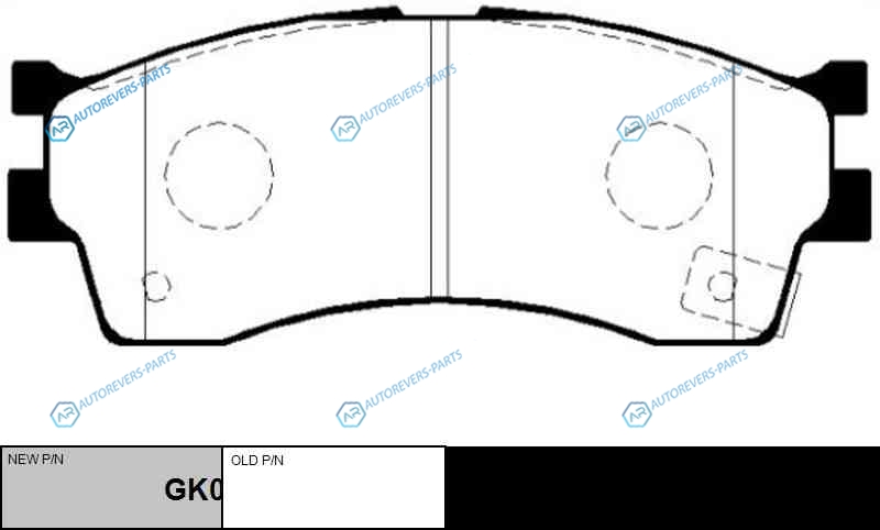 CKKK-9  GK0515 Колодки тормозные дисковые | перед