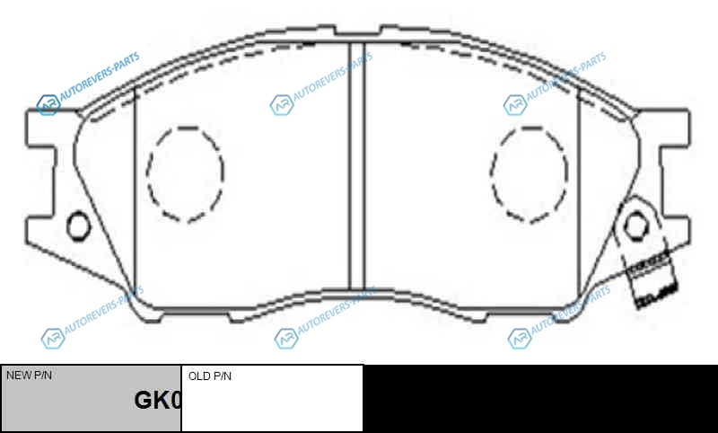 CKN-70  GK0785 Колодки тормозные дисковые | перед
