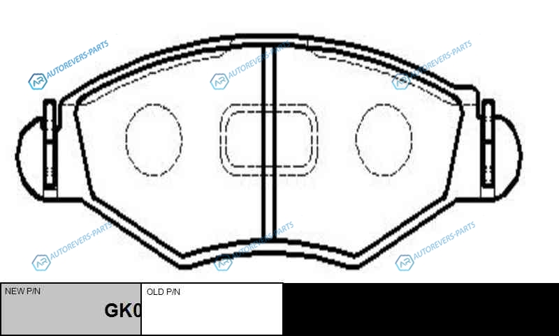 CKPU-1  GK0858 Колодки тормозные дисковые | перед