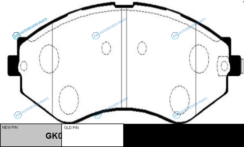CKKD-12  GK0440 Колодки тормозные дисковые | перед