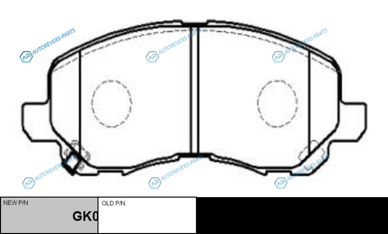 CKM-11  GK0579 Колодки тормозные дисковые | перед