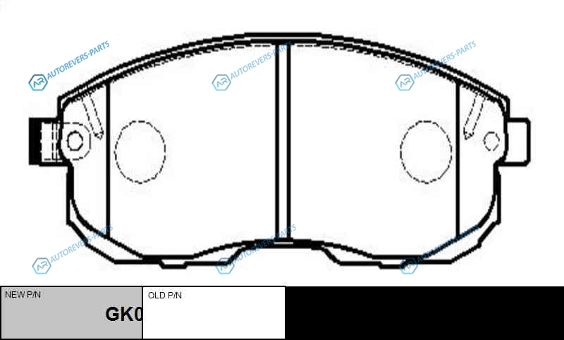 CKN-15  GK0730 Колодки тормозные дисковые | перед