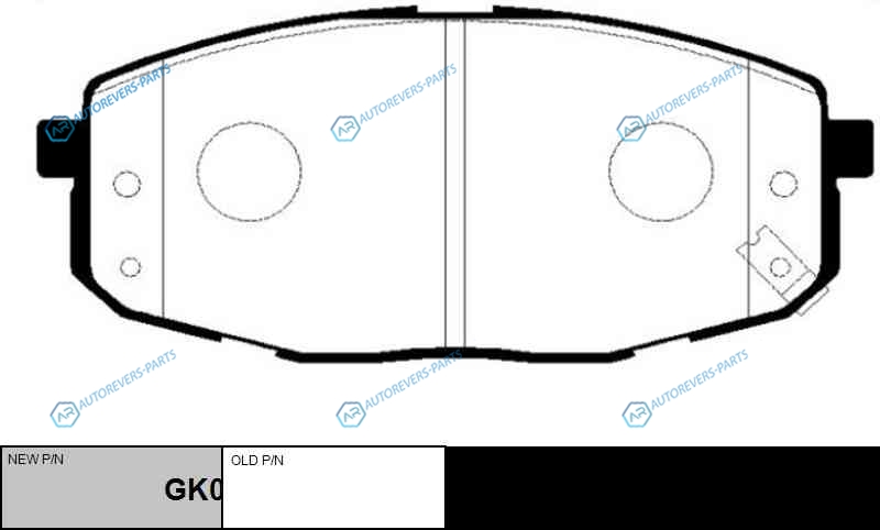 CKKK-21  GK0527 Колодки тормозные дисковые