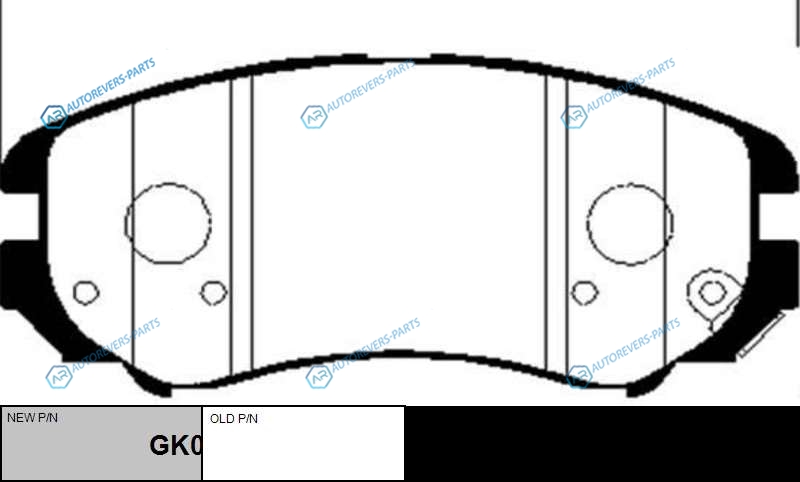 CKKH-9  GK0463 Колодки тормозные дисковые | перед