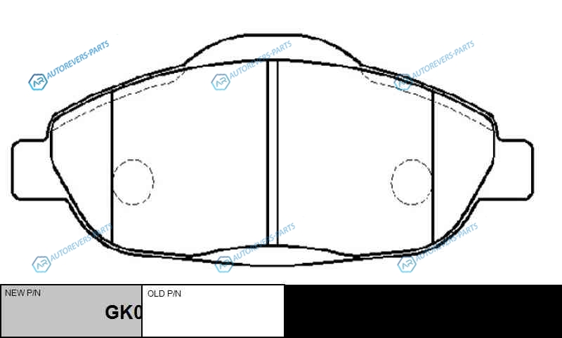 CKPU-51  GK0908 Колодки тормозные дисковые | перед