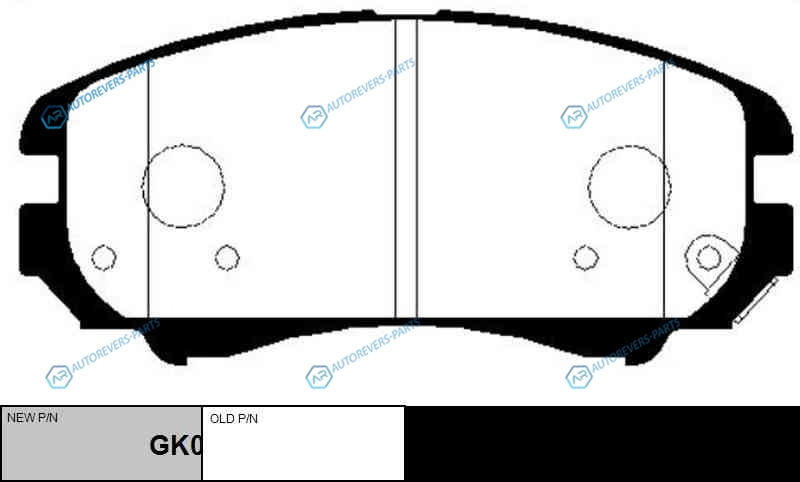 CKKK-1  GK0507 Колодки тормозные дисковые | перед