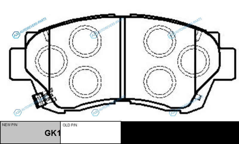 CKT-11  GK1025 Колодки тормозные дисковые | перед