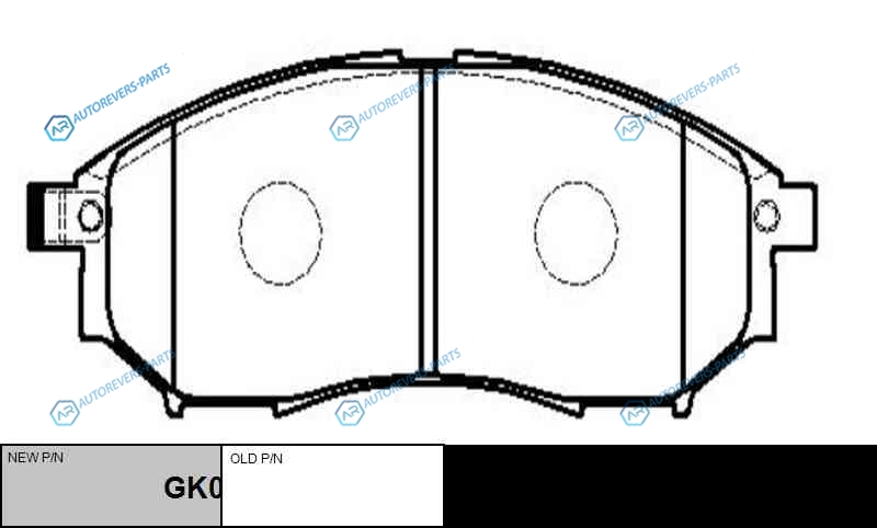 CKN-12  GK0727 Колодки тормозные дисковые | перед