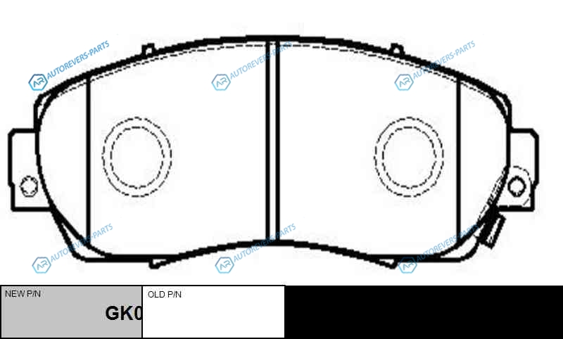 CKHO-19  GK0336 Колодки тормозные дисковые | перед