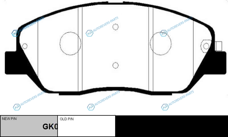 CKKH-33  GK0487 Колодки тормозные дисковые | перед