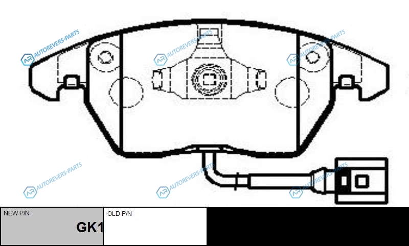 CKVW-7  GK1234 Колодки тормозные дисковые | перед