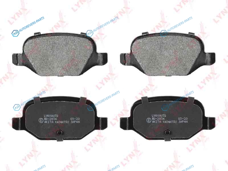 BD-2834 Колодки тормозные дисковые | зад