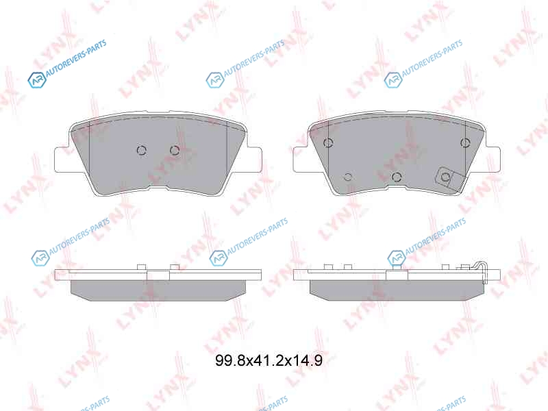 BD-3632 Колодки тормозные дисковые | зад