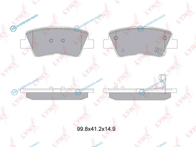 BD-3634 Колодки тормозные дисковые | зад