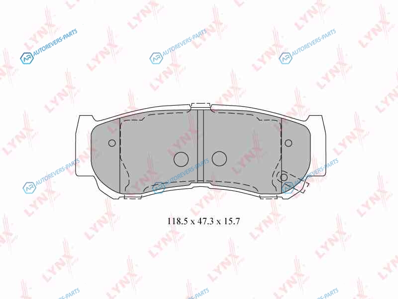 BD-3616 Колодки тормозные дисковые | зад
