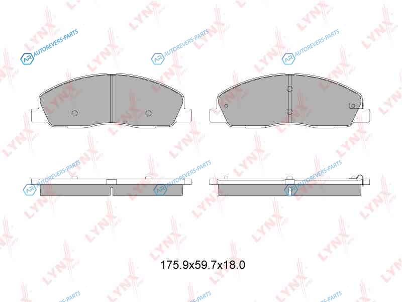 BD-4609 Колодки тормозные дисковые | перед