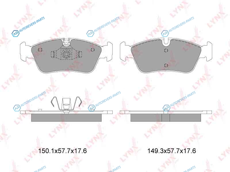 BD-1422 Колодки тормозные дисковые | перед