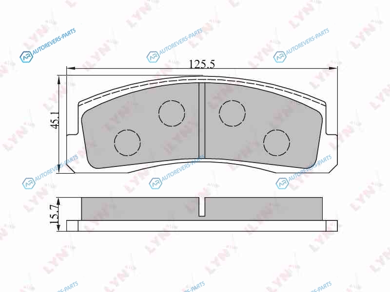 BD-4602 Колодки тормозные дисковые | перед
