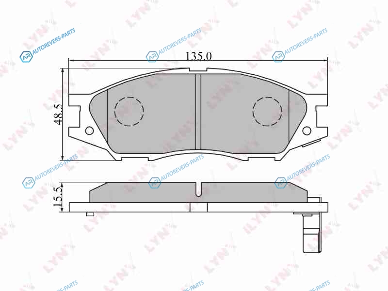 BD-3409 Колодки тормозные дисковые | перед