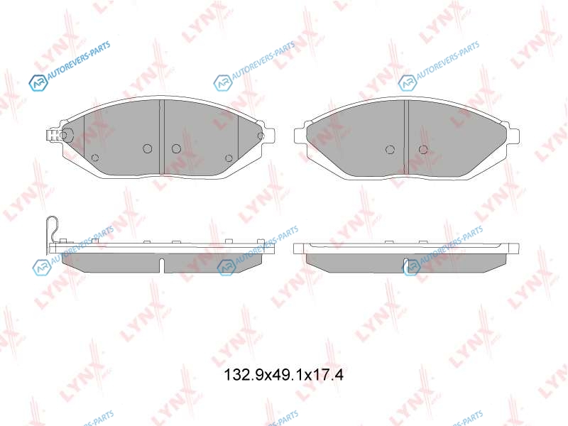 BD-1815 Колодки тормозные дисковые | перед