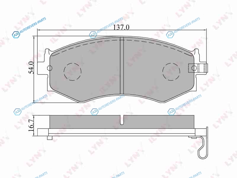 BD-5708 Колодки тормозные дисковые | перед