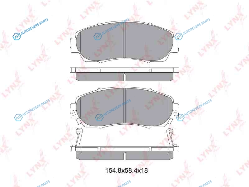 BD-3435 Колодки тормозные дисковые | перед