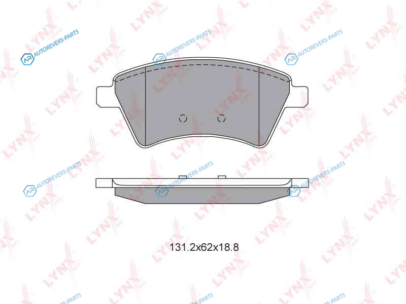 BD-6318 Колодки тормозные дисковые | перед