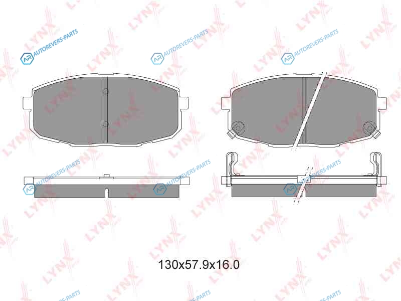BD-4404 Колодки тормозные дисковые | перед