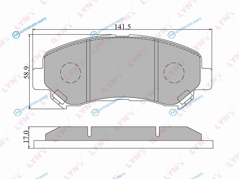 BD-5711 Колодки тормозные дисковые | перед