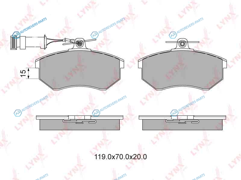 BD-1201 Колодки тормозные дисковые | перед
