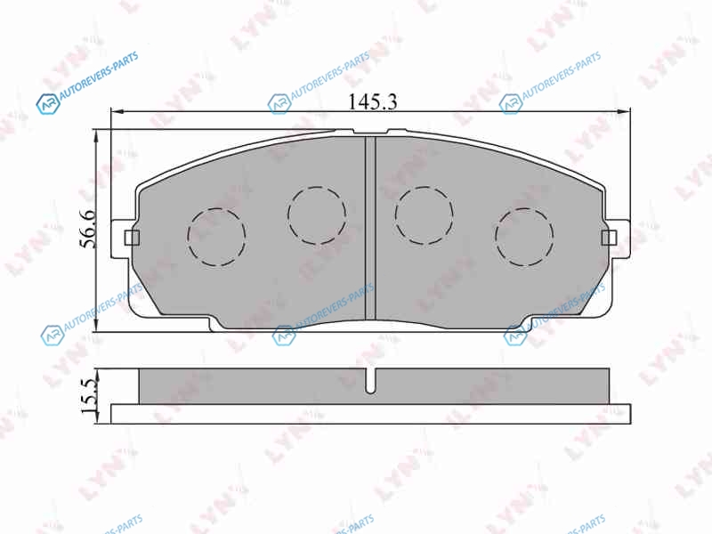 BD-7508 Колодки тормозные дисковые | перед