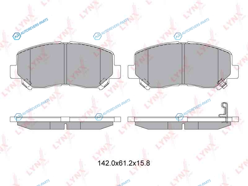 BD-5125 Колодки тормозные дисковые | перед