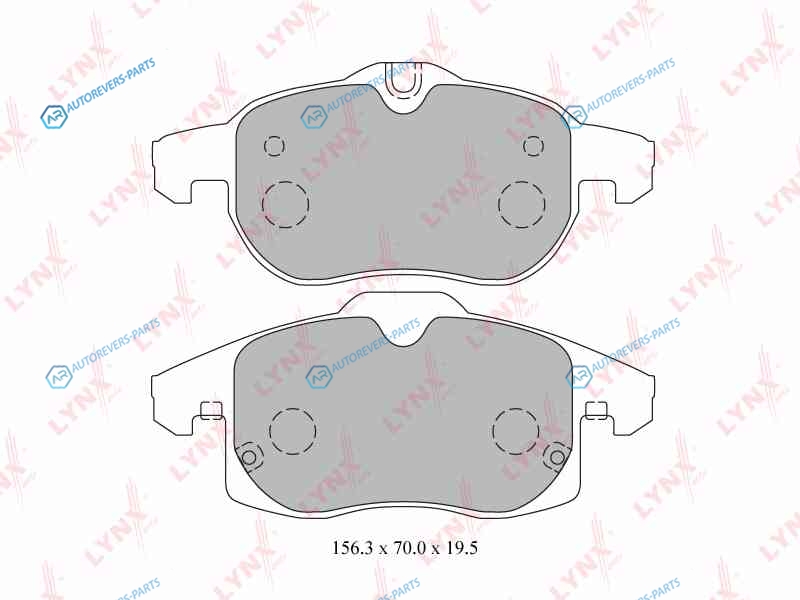 BD-5923 Колодки тормозные дисковые | перед