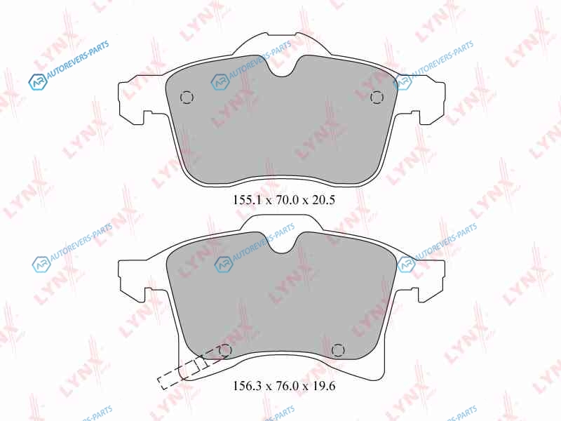 BD-5908 Колодки тормозные дисковые | перед