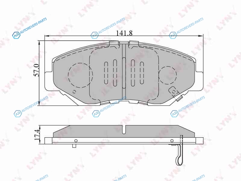 BD-3404 Колодки тормозные дисковые | перед