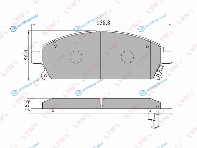BD-5704 Колодки тормозные дисковые | перед
