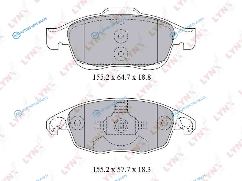 BD-2223 Колодки тормозные дисковые | перед
