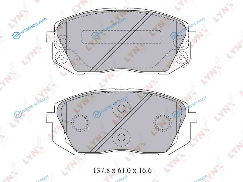 BD-3621 Колодки тормозные дисковые | перед