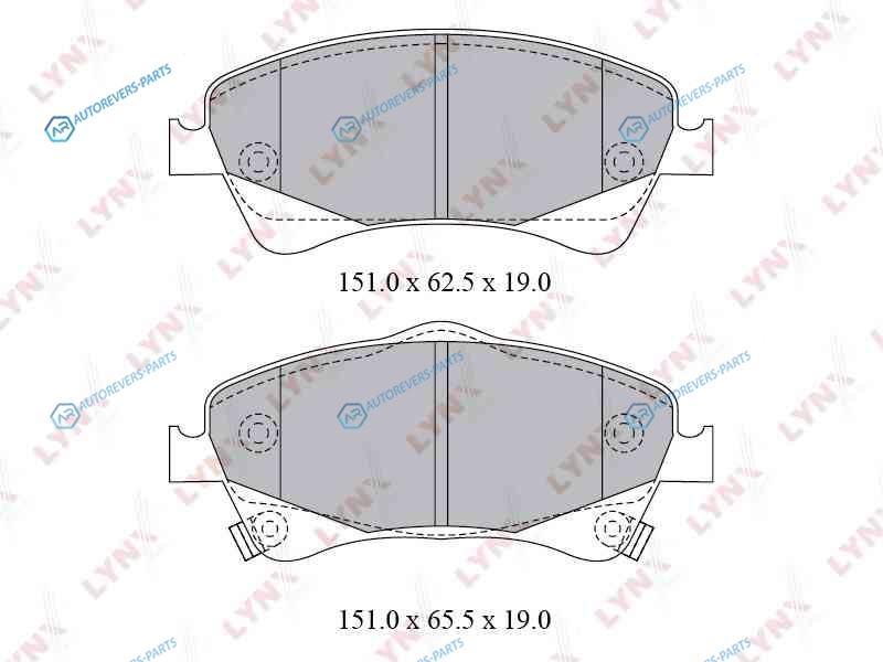 BD-7598 Колодки тормозные дисковые | перед