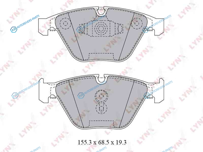 BD-1423 Колодки тормозные дисковые | перед