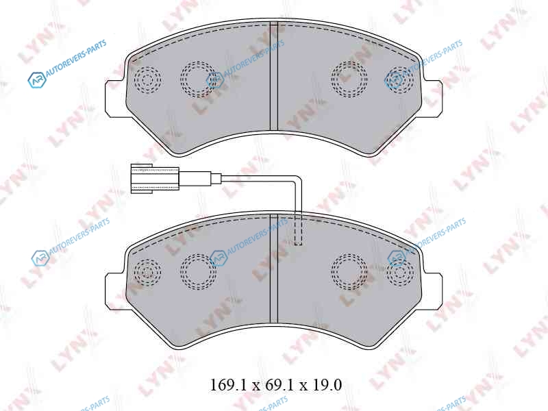 BD-2829 Колодки тормозные дисковые | перед