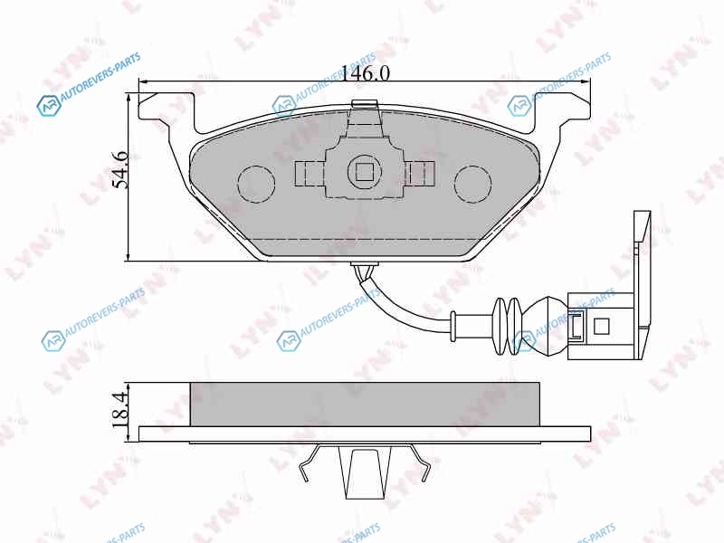 BD-1202 Колодки тормозные дисковые | перед