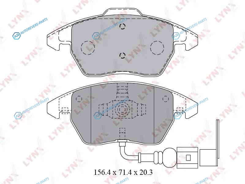 BD-1203 Колодки тормозные дисковые | перед