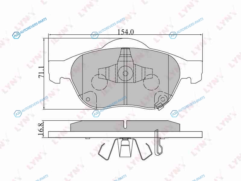 BD-7545 Колодки тормозные дисковые | перед