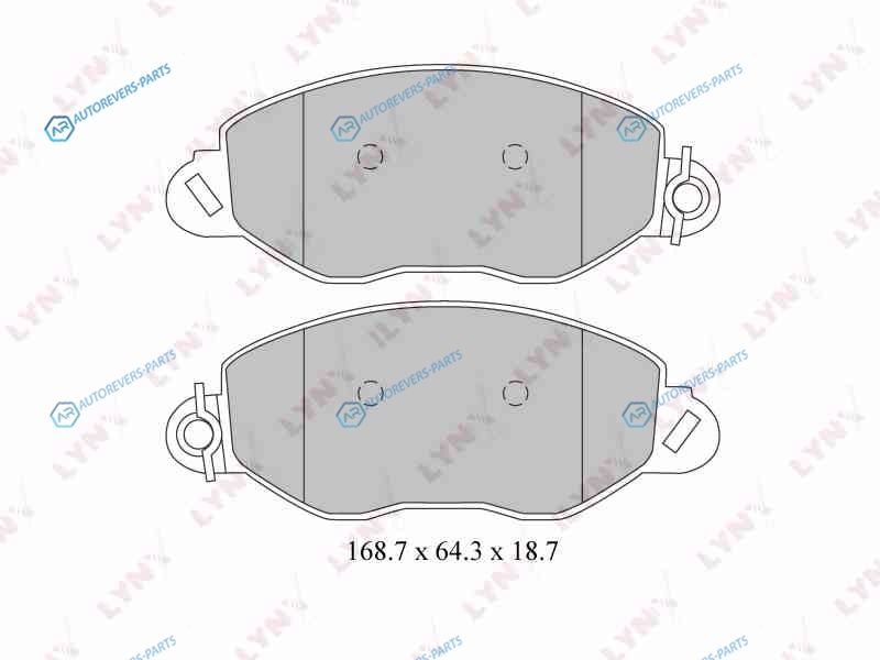 BD-3032 Колодки тормозные дисковые | перед