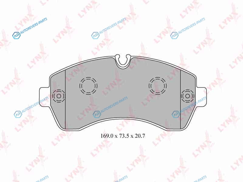 BD-5343 Колодки тормозные дисковые | перед