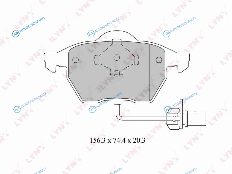 BD-3024 Колодки тормозные дисковые | перед